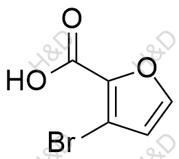 3-溴-2-呋喃甲酸结构式