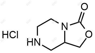 六氨-噁唑并[3,4-Α]吡嗪-3-酮盐酸盐结构式