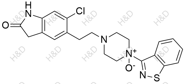 齐拉西酮氮氧化物2结构式