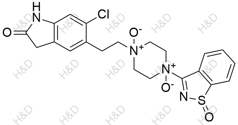 齐拉西酮氧化物5结构式