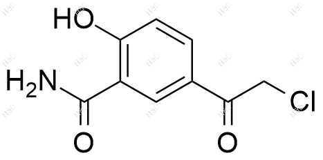 5-(2-氯乙酰基)-2-羟基苯甲酰胺结构式