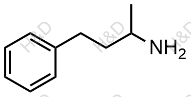 1-甲基-3苯基丙胺化学结构式