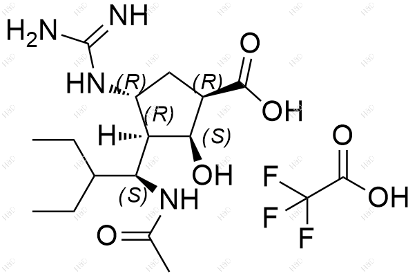 帕拉米韦杂质13(三氟乙酸盐)结构式