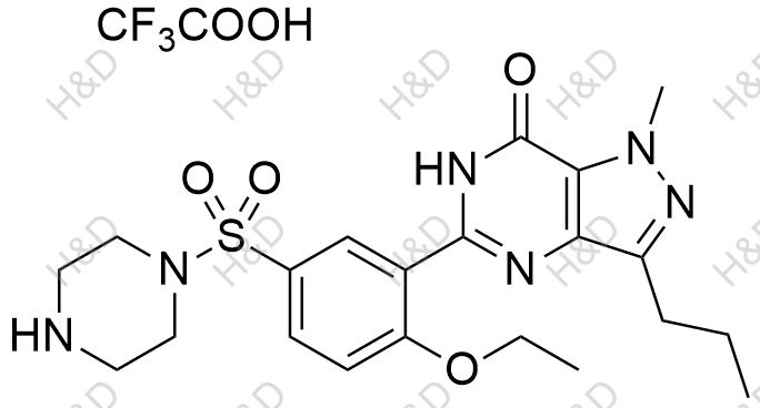 西地那非EP杂质F(三氟乙酸盐)结构式
