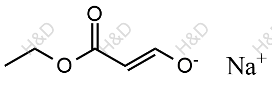 3-乙氧基-3-氧代丙-1-烯-1-醇钠化学结构式