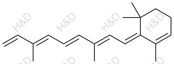 脱水视黄醇化学结构式