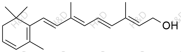 3-脱氢视黄醇化学结构式
