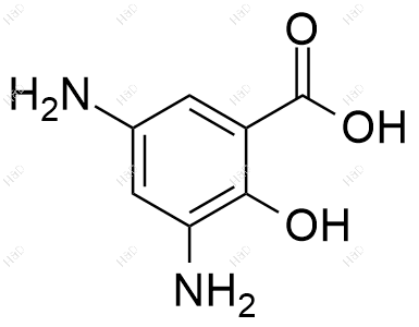3,5-二氨基水杨酸化学结构式