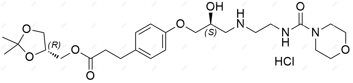 兰地洛尔杂质21(盐酸盐)结构式