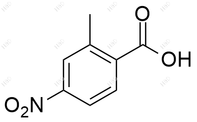 2-甲基-4-硝基苯甲酸化学结构式