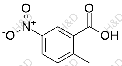 2-甲基-5-硝基苯甲酸化学结构式