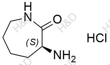(S)-3-氨基-2-氮杂环庚烷酮盐酸盐结构式