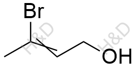 3-溴-丁-2-烯-1-醇结构式
