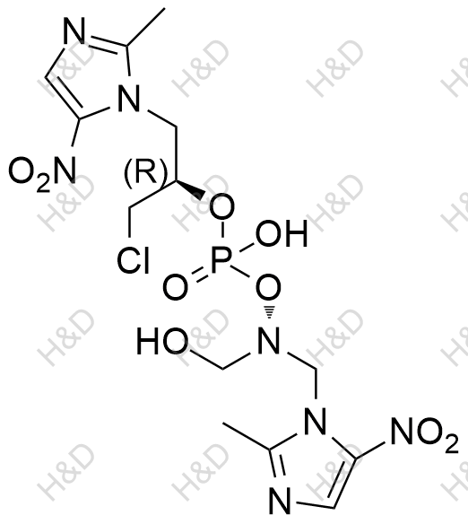 磷酸左奥硝唑酯杂质2结构式