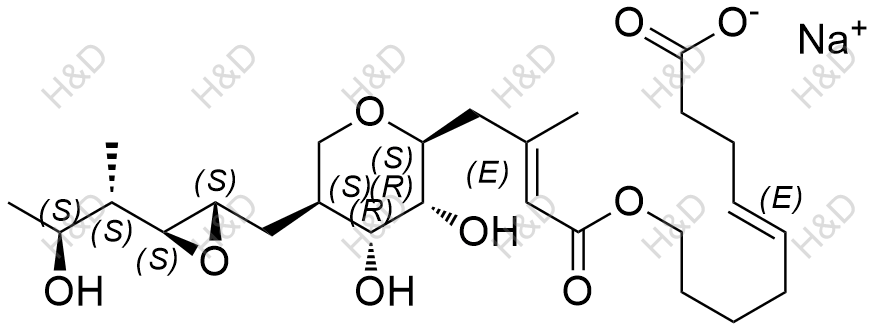 莫匹罗星EP杂质C(钠盐)结构式
