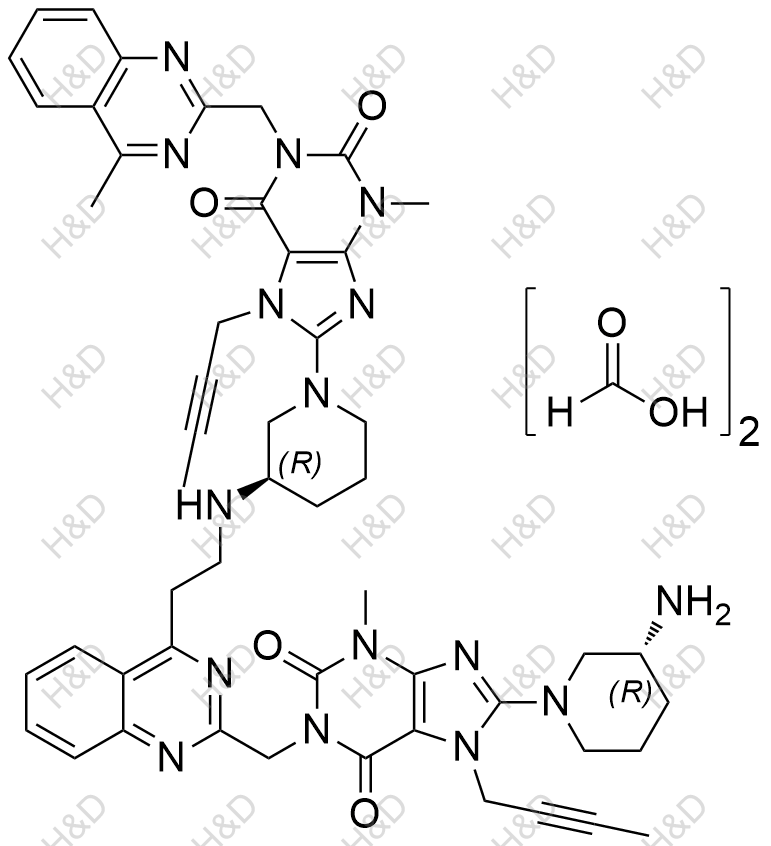 利格列汀杂质71(二甲酸盐)结构式