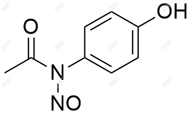 N-亚硝基对乙酰氨基酚结构式