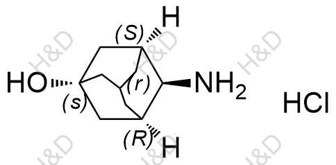 顺式4-氨基-1-羟基金刚烷盐酸盐结构式