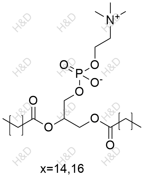 氢化卵磷脂化学结构式