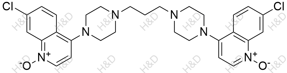 N,N-氧化哌喹结构式
