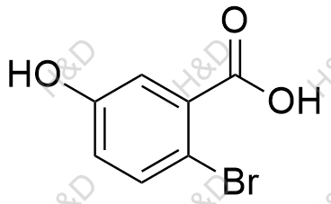 2-溴-5-羟基苯甲酸结构式
