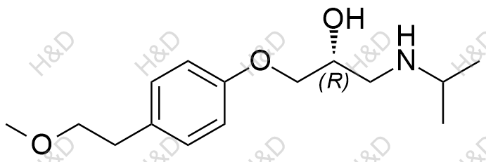 (R)-美托洛尔结构式
