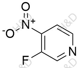 3-氟-4-硝基吡啶化学结构式