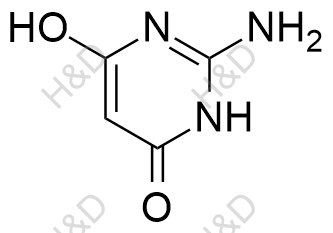 2-氨基-4,6-二羟基嘧啶化学结构式