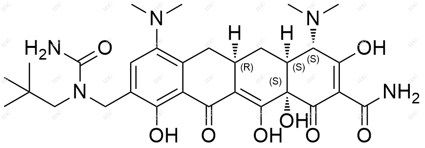 N-酰胺基奥马环素结构式