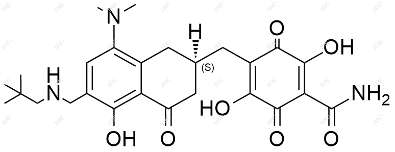 二氢萘酚奥马环素化学结构式