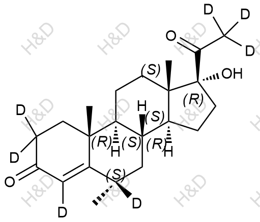 甲羟孕酮-D7结构式