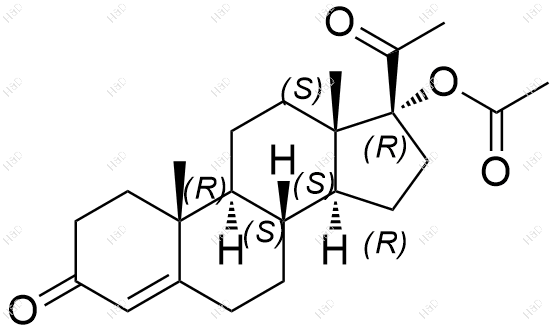醋酸甲羟孕酮EP杂质H化学结构式