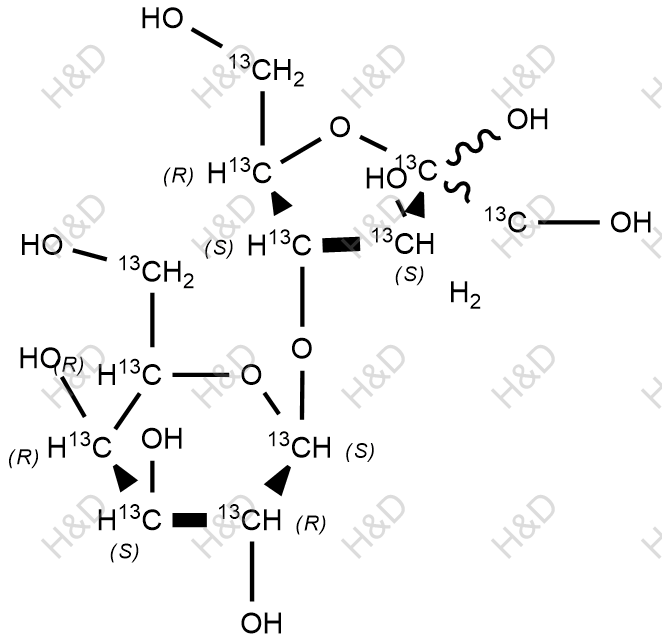 乳果糖-13C12化学结构式