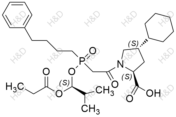 福辛普利相关化合物B化学结构式