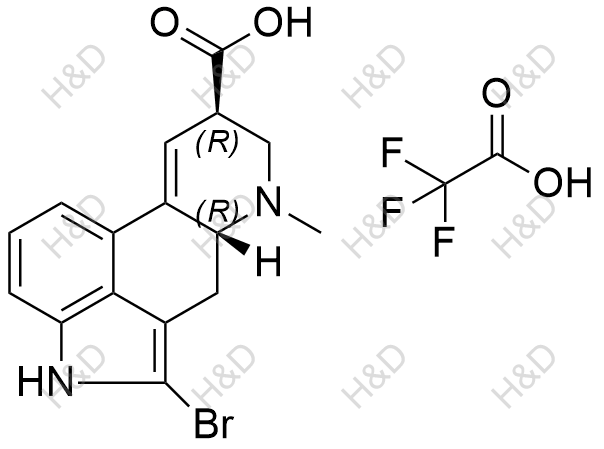 溴隐亭EP杂质D(三氟乙酸盐)结构式