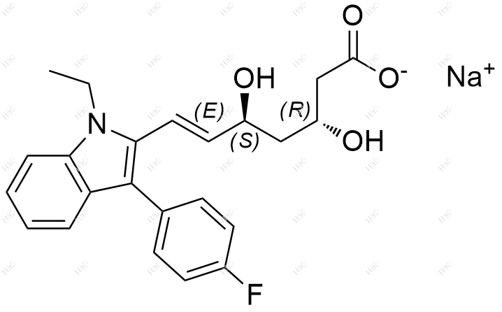 氟伐他汀EP杂质C(钠盐)结构式