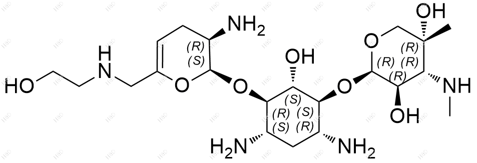 西索米星杂质2化学结构式
