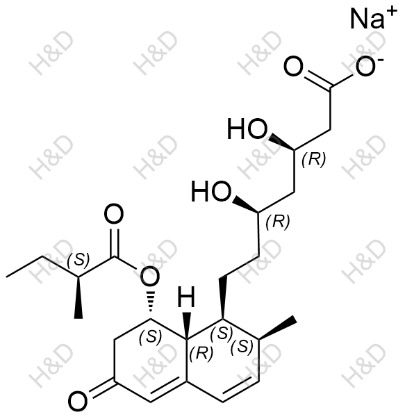 普伐他汀杂质18(钠盐)结构式