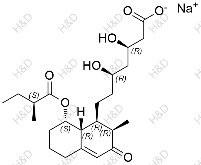 普伐他汀杂质15(钠盐)结构式