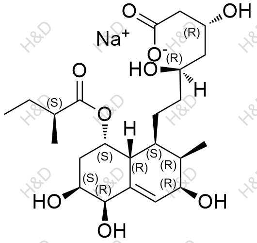 普伐他汀杂质17(钠盐)结构式