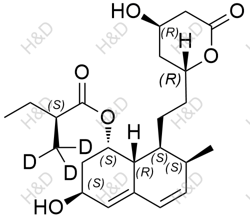 普伐他汀EP杂质D-d3结构式
