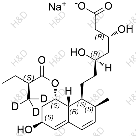 普伐他汀杂质3(钠盐)结构式