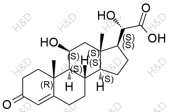 氢化可的松杂质52（双立体异构体混合物）结构式