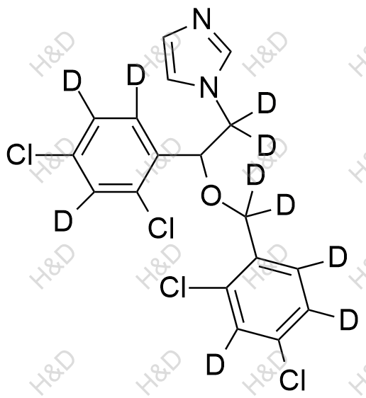 咪康唑-d10结构式