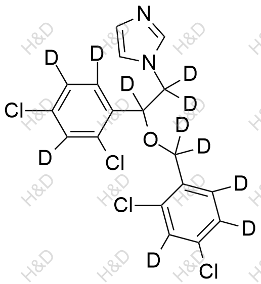 咪康唑-d11结构式
