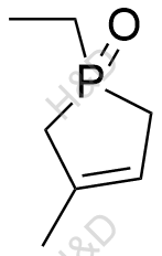1-乙基-3-甲基-3-磷杂环烯 1-氧化物结构式