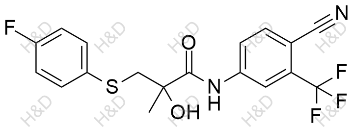 比卡鲁胺EP杂质J(硫化比卡鲁胺)结构式