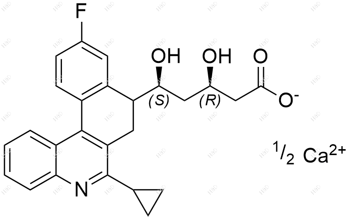 匹伐他汀杂质36(钙盐)结构式