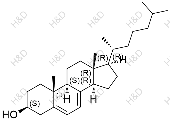 维生素D3 EP杂质B(3-β-7-脱氢胆固醇)结构式