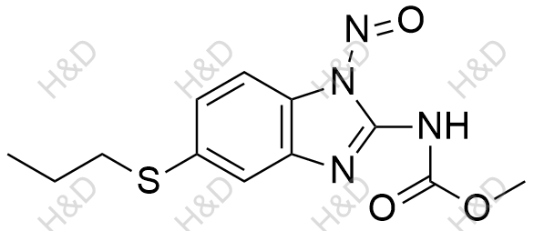 N-亚硝基阿苯达唑结构式
